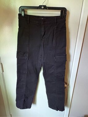 Mavi Sahara Women's Black Straight-Leg Cargo Jeans
